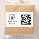 Étiquette QR code d'inventaire personnalisé | Suivi d'actif (En situation)