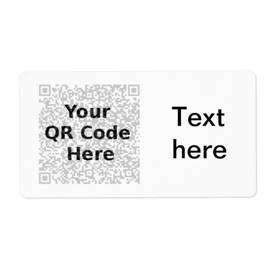 Étiquette QR customisé (Devant)