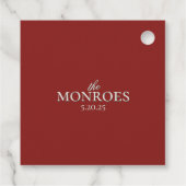 Étiquette QR de Dropbox de photo de mariage élégan (Dos)