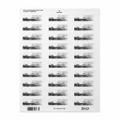 Étiquette Quai Huntington Beach (Feuille entière)