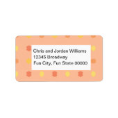 Étiquette Quatre coins vierges Chaque couleur jaune Motif (Devant)