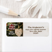 Étiquette Que tous les coeurs le préparent chambre, Noël Car (En situation)