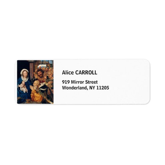 Étiquette Quentin Matsys - L'Adoration du Magi (Devant)