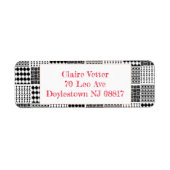 Étiquette Quilt Boho (Devant)