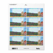 Étiquette Rabbit Animal Parade écrire des trucs (Feuille entière)