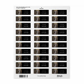 Étiquette Raccoon sauvage (Feuille entière)