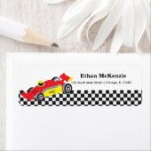 Étiquette Racecar (En situation)