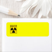 ÉTIQUETTE RADIOACTIVE-4 ALERTE RADIOACTIVE SYMBOLE SIGN GRAP (En situation)