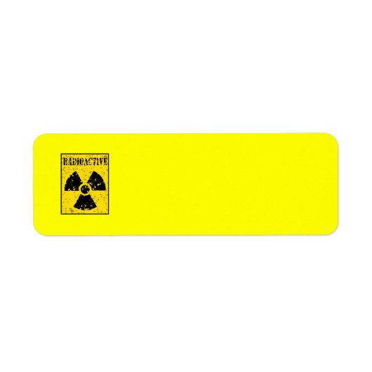 ÉTIQUETTE RADIOACTIVE-4 ALERTE RADIOACTIVE SYMBOLE SIGN GRAP (Devant)