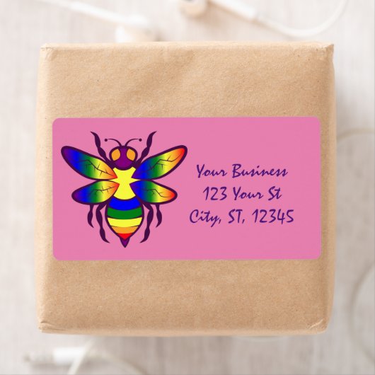 Étiquette Rainbow Bee Thunder_Cove (En situation)