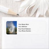 Étiquette Rainbow Geyser Yellowstone avec Citation Emerson c (En situation)