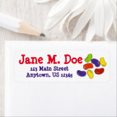 Étiquette Rainbow Jelly Beans Jellybean Pâques bonbons (En situation)