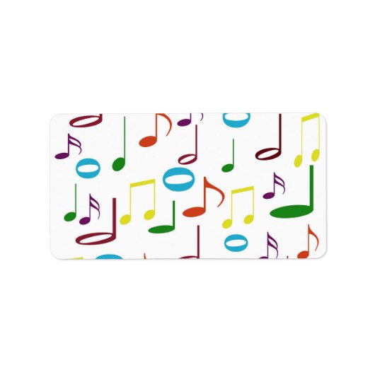 Étiquette Rainbow Notes (Devant)