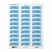 Étiquette Rainbow return address (Feuille entière)