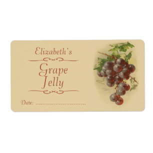 Étiquette Raisins mettant en boîte l'étiquette