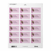Étiquette Raisins rouges (Feuille entière)