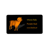 Étiquette Ram orange (Devant)