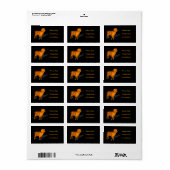 Étiquette Ram orange (Feuille entière)