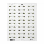 Étiquette Rameaux d'olive botaniques (Feuille entière)