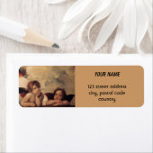 Étiquette Raphael, Sistine Cherub (En situation)