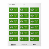 Étiquette Raquette de tennis (Feuille entière)