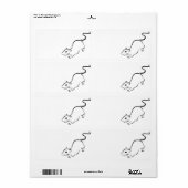 Étiquette Rat d'encre (Feuille entière)