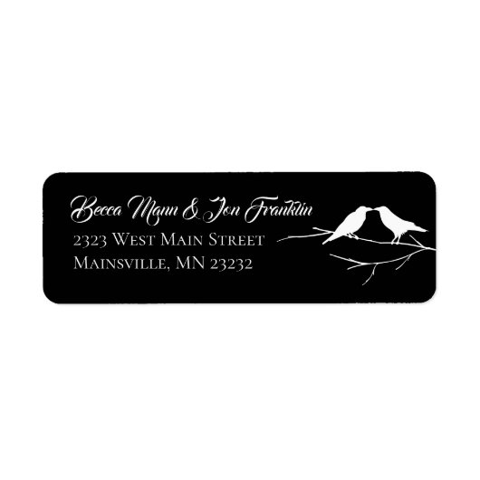 Étiquette Ravens Mariage gothique (Devant)