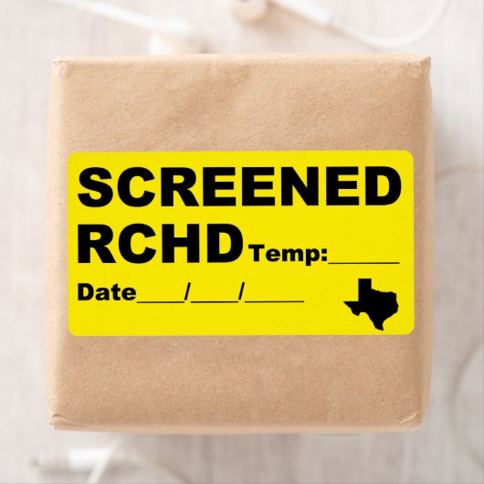 Étiquette RCHD filtré (En situation)