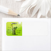 Étiquette Recette Mojito - Cocktail Cadeau (En situation)