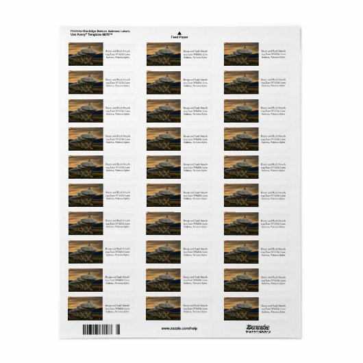 Étiquette Recherche de transmissions (Feuille entière)