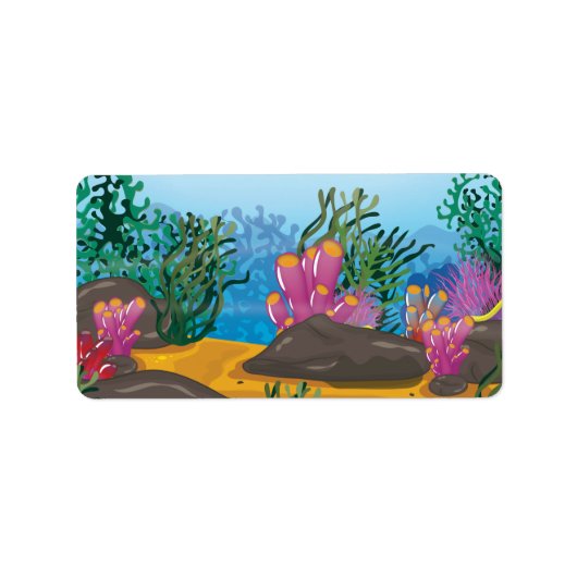 Étiquette Récif de Corail (Devant)