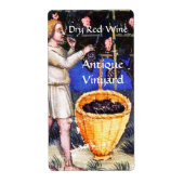 ÉTIQUETTE RÉCOLTE DE VIERGE DE VIERGE (Devant)