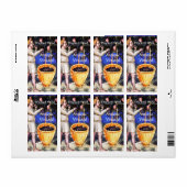 ÉTIQUETTE RÉCOLTE DE VIERGE DE VIERGE (Feuille entière)