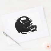 Étiquette Rectangle du casque de football Pop Art (Enveloppe)