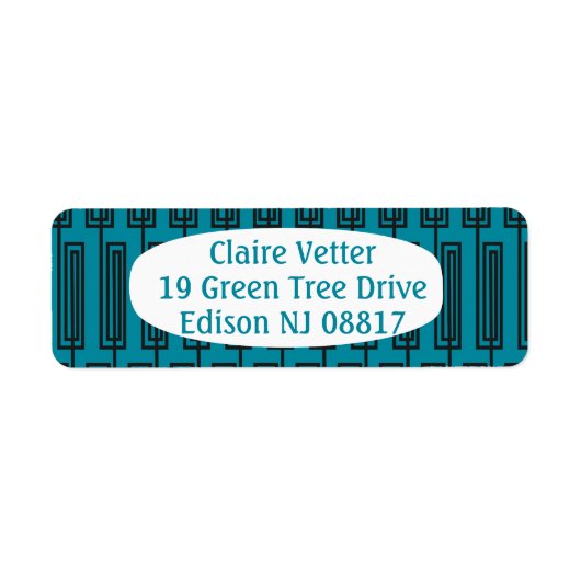 Étiquette Rectangles continues (Devant)