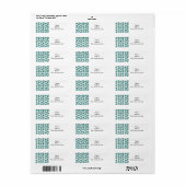 Étiquette Rectangles et carrés Modernes de milieu de siècle (Feuille entière)