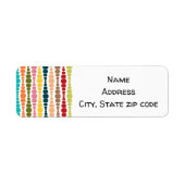 Étiquette Rectangles modernes (Devant)