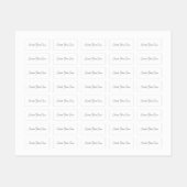 Étiquette rectangulaire miniature étanche (2,06 cm (Feuille)