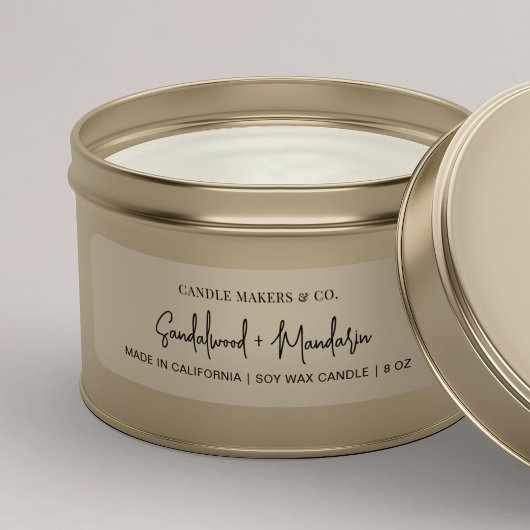 Étiquette rectangulaire moderne blanc clair pour b