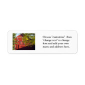 étiquette "Red Barn" (Devant)