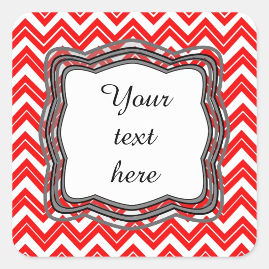 Étiquette Red Chevron (Devant)