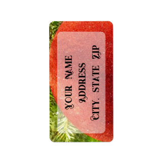 Étiquette Red Christmas Ornament Bauble 