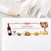 Étiquette Red Coquette Bow That's Amore (En situation)