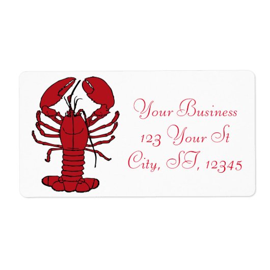 Étiquette Red Maine Lobster Thunder_Cove (Devant)