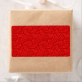 Étiquette Red Paisley (En situation)