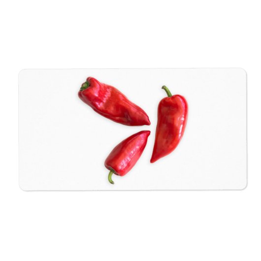 Étiquette Red pepper (homonymie) (Devant)