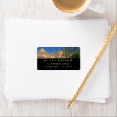 Étiquette Red Rocks à Zion National Park Photographie (En situation)