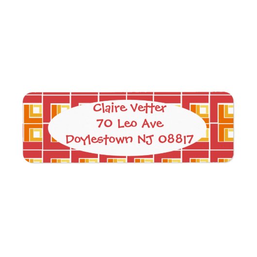 Étiquette Red Topsy Turvy (Devant)