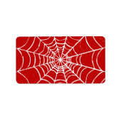 Étiquette Red Web (Devant)