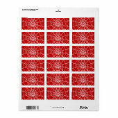 Étiquette Red Web (Feuille entière)